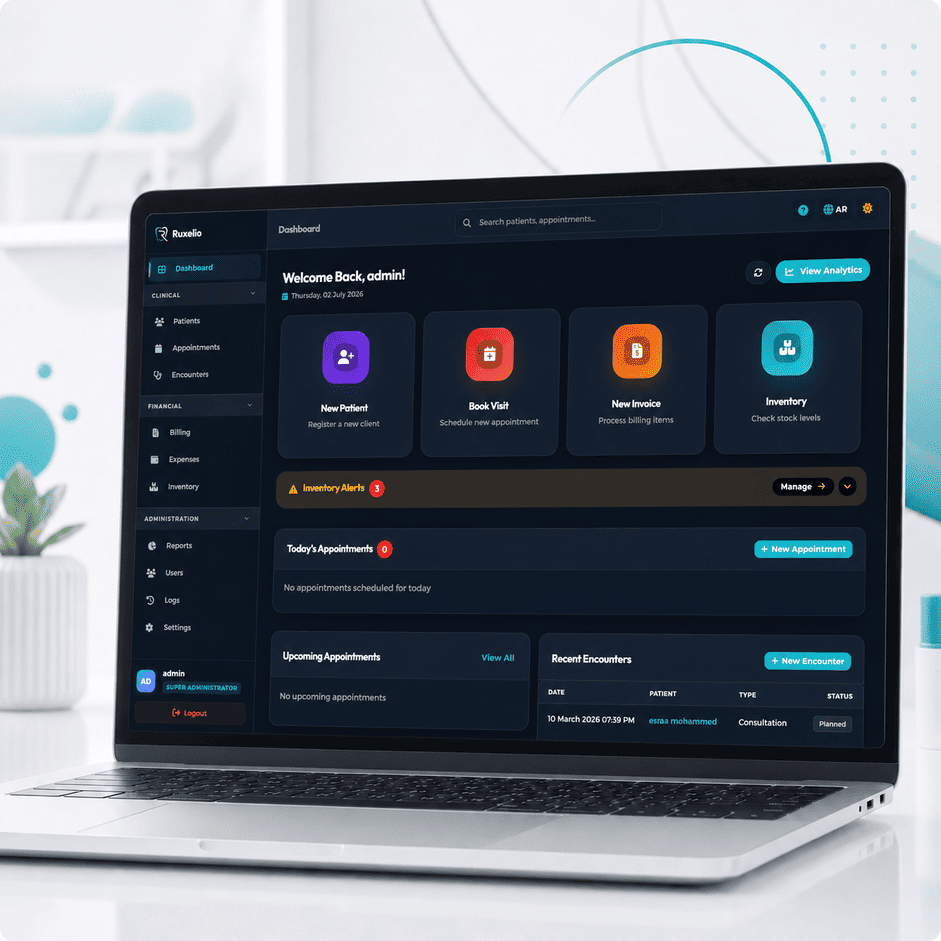 RuxMed dashboard preview